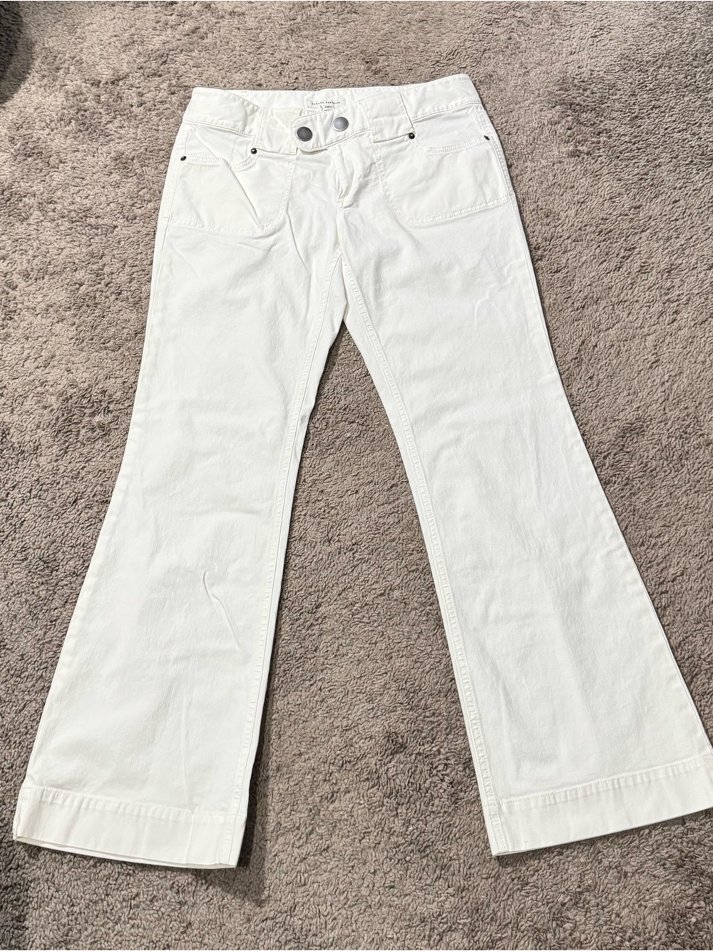 Banana Republic White Bootcut Jeans